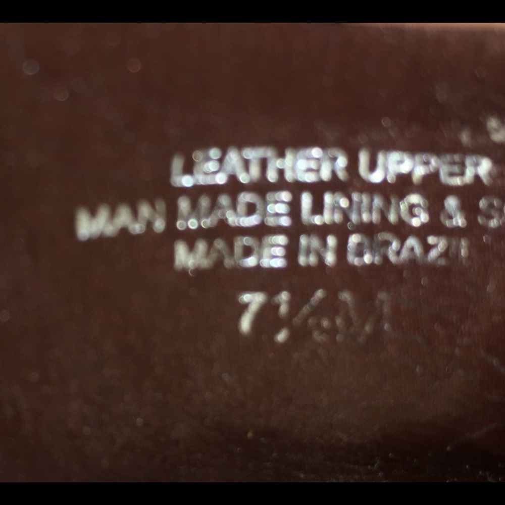 Alex Marie Women’s Leather Pumps Peep Toe Dark Brown Heels Size 7.5 - Picture 7 of 7